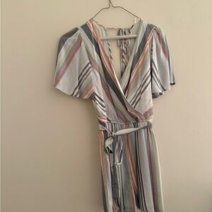 Multicolor Wrap Dress